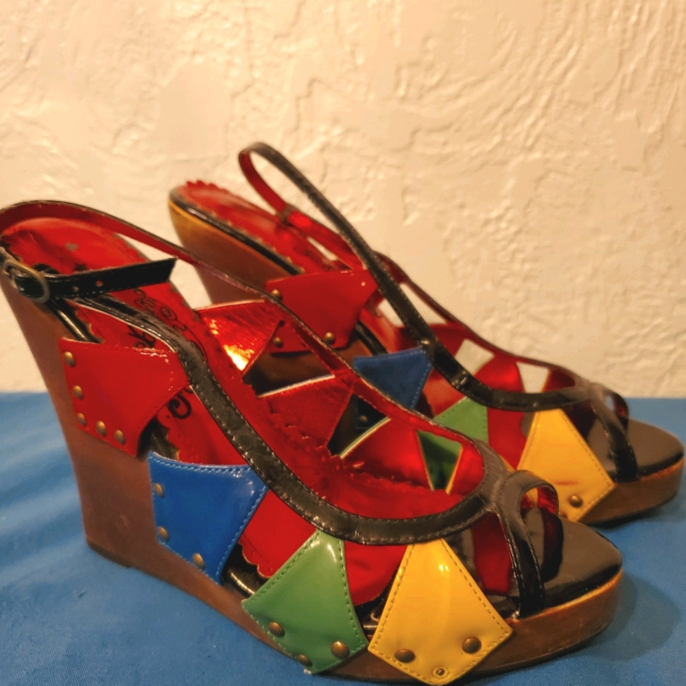 Naughty Monkey Rainbow Wedges